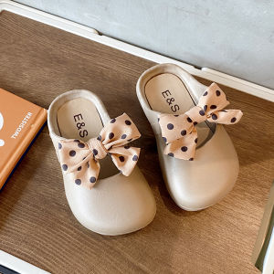 Childrens Fashion Summer Bow tie dots soft rubber slipper 888