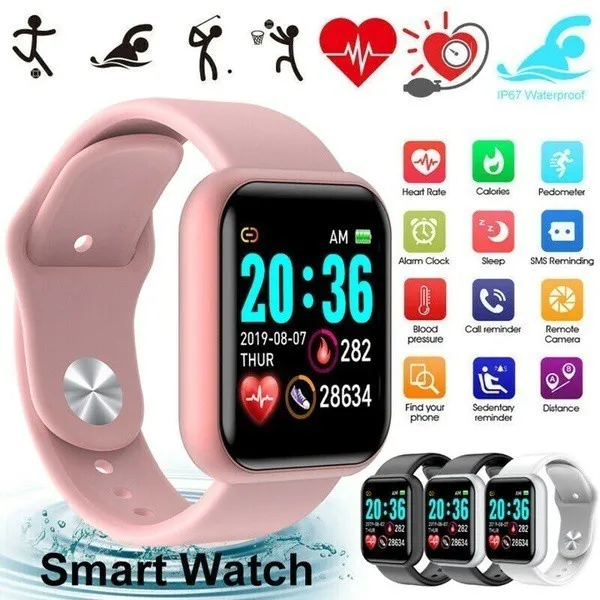 Waterproof smart watch fitness tracker hot sale