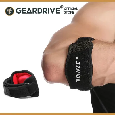 GEARDRIVE 1Piece Adjustable Basketball Tennis Golf Elbow Support Golfers Strap Elbow Pads Lateral Pain Syndrome Epicondylitis Brace