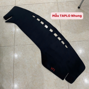 Thảm taplo ô tô Vinfast VF3 mẫu nhung da cacbon chuẩn khít form xe có đế chống trượt hiệu quả