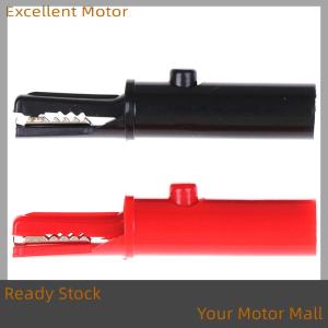 Excellent Ready Stock 2Pcs push button type full protective alligator clip for professional multimeter