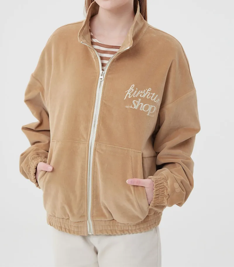 KIRSH] UNI LETTERING LOGO CORDUROY JACKET |22AW | | Lazada.co.th