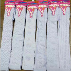 Knee High Socks Flowery Socks Long-Legged Girls Stockings Girls Extra Length Above Knee Socks 8-12 years old