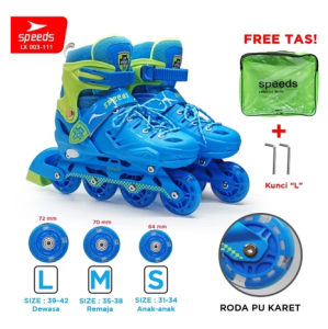 SEPROD 003-111 Speeds Sepatu Roda Sepatu Skate Anak Dewasa Roller Full Karet PU