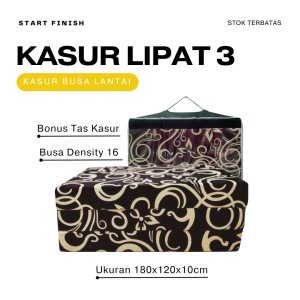Kasur Busa Lipat 3 Ukuran 180x120 Tebal 10 cm | Kasur Lantai Free Tas