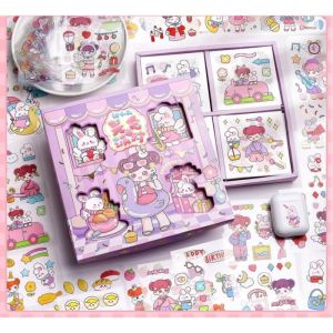 (MOTIF MAIMAO) STICKER ANAK AESTHETIC KUALITAS TERBAIK MOTIF KARTUN KOREA MANIS IMUT LUCU. STIKER ANTI AIR 1 BOX ISI 100 LEMBAR MURAH GAMBAR TEMPEL WARNA 2D LUCU. STIKER VIRAL CEWEK COWOK ANAK SEKOLAH. STIKER CANTIK ANIME BINATANG BUAH POHON GAME