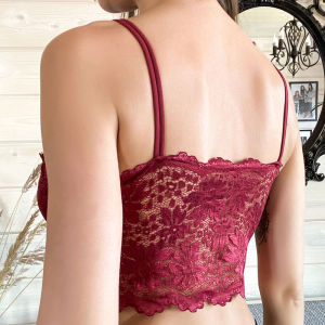 Lace Bralette Tube Tops Womens Comfort Tanks Intimate Bandeau Underwear Female Seamless Camisole Solid Comfort Wireless Bra