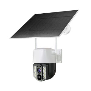 V380 PRO 8MP 4G Sim Card 10x Optical Zoom 3 Lens 3 Screens Solar Powered Battery PTZ Wireless CCTV Camera