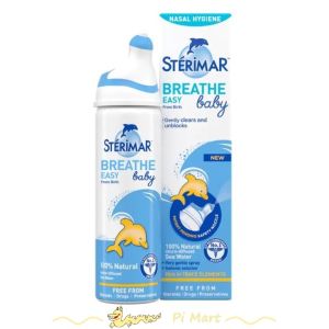 Nước muối xịt mũi cá heo vàng Sterimar Baby (100ml) an toàn dành cho bé
