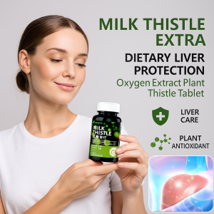 Natural Milk Thistle Liver Support Tablets Antioxidant Detox Liver Health Supplement for Overtime and Staying Up Late