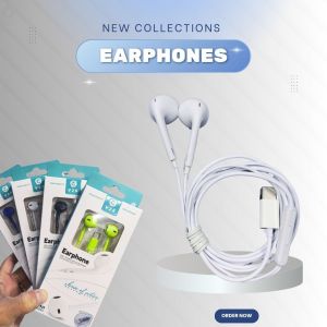 V2S VS-023 WIRE CONTROL EARPHONE WITH MICROPHONE AND STEREO SOUND