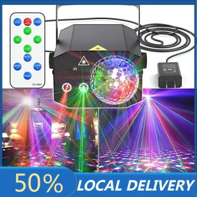 【24H Ship】72 Pattern Disco Light LED Colorful Party Light Adjustable Laser Lights Projector Stage Lights Party DJ Light