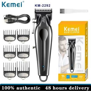 Kemei Mens Hair Clipper Professional Electric Shaver Rechargeable Wireless Beard KM-2292