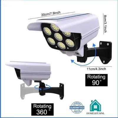 Original solar light human motion sensor LED safety simulation monitoring light outdoor waterproof garden courtyard with remote control 360 ° adjustable heavy-duty and remote multi-mode adjustable solar light