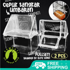SEMPATI Cepuk Wadah Pakan Minum Burung Lovebird Elite Song CKLBPES