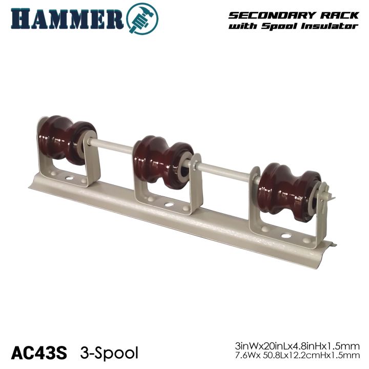 Secondary Rack with Porcelain Insulator 2 and 3 Spool (Electrical