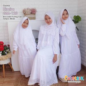 Gamis Putih Anak Perempuan Gamis Brokat Terbaru Gamis Korea Style Remaja Dress Cutetrik Terbaru2023