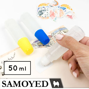 Lem Cair Transparan Serba Guna / Kertas / Sekolah / Kantor / Paper / School / Office / DIY / Craft / Slime Transparent Liquid Glue 50 ml Samoyed GLL-D50