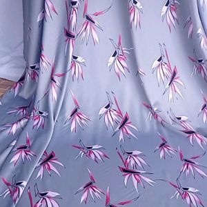 Kain Motif Satin Maxmara Kualitas Premium - Harga Setengah Meter