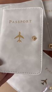 Multi Functional PU Leather RFID Blocking Passport Holder Travel Wallet with Multiple Card Slots