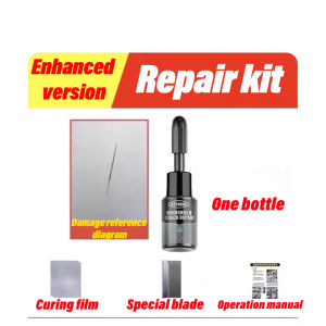 Repair cracks in 2 seconds Windscreen repair kit Gam cermin kereta retak Repair cracks in 1 second Windshield Repair kit Car Windscreen Repair Automotive Glass Nano Repair Fluid 汽车玻璃修复液