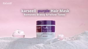 Karseell Purple Hair Mask 16.90 oz  Neutralizes Brass Tones For Blonde Bleached Silver or Colored Hair