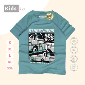 KIDS.KUY Kaos Distro Anak Laki-Laki Premium Usia 1-12 Tahun Motif Bus Secondstar