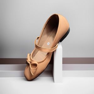 Sepatu Flatshoes Wanita Alexa Tali Pita Busa Empuk Anti Slip