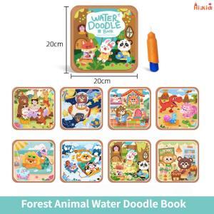 [SG Seller]Portable Kids Quiet Busy Book Marine & Land Animal Matching Reusable Drawing Toddler Educational Activity Toy