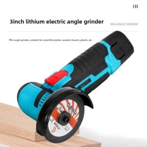 BESTOUR 12V Mini Angle Grinder Handheld Electric Polishing Machine Portable Cordless Cutting Machine DIY Brushed Cutting