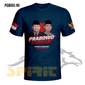 Kaos Prabowo Gibran Capres Cawapres Indonesia 2024 Terbaru Katun 24s Premium Lengan Pendek Jumbo