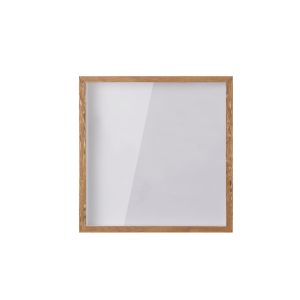 MIKE DUNBAR Transparent Adventure Archive Box with Slot Square Ticket Shadow Box Multifunctional Wooden Travel Shadow Box for Home