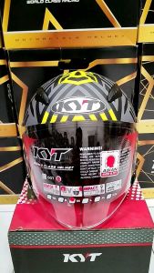 KYT GALAXY FLAT R NEON MATT GORILLA GREY/YELL FLUO