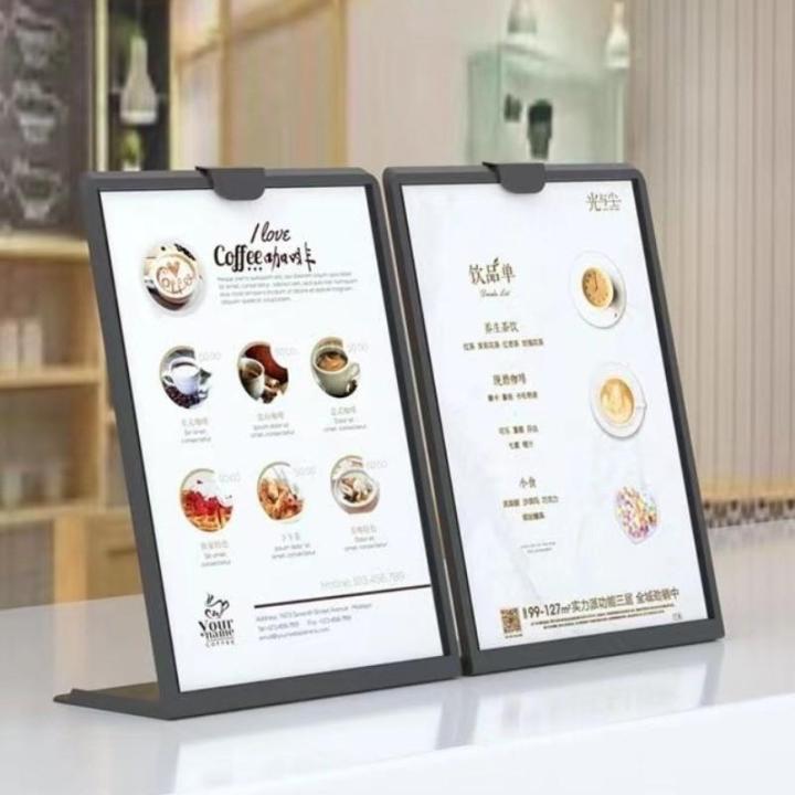 Table Display Card Acrylic table card drop-resistant table sign transparent display card ...