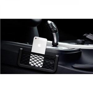 ERA OTO kantong jaring penyimpanan barang hp di mobil multifungsi car net pocket seat side14 x 8 cm
