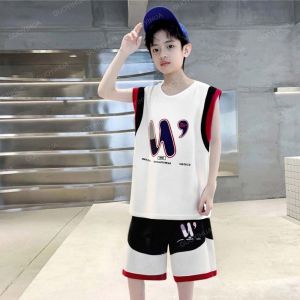 ส่งจากไทย ชุดบาสเกตบอลเด็ก 1ปิ-9ปิ เสื้อแขนสั้น+กางเกงขาสั้น ชุด2 ชิ้น 90-120CM สวมใส่สบาย และดูเท่ เสื้อผ้าเด็กผช ชุดสูทแขนสั้นเด็ก