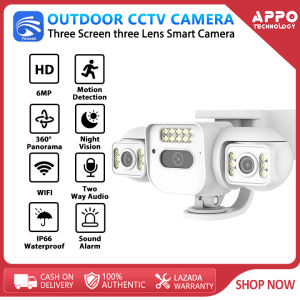 YOOSEE Y30 3 Screens 3 Cameras CCTV Outdoor Waterproof 360 Panoramic No Blind Spots Smart Wifi CCTV Connect to Cellphone PTZ Security Camera Wireless Home Protection IP Cam Two-way Audio and speaker CCTV