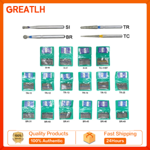 GREATLH High Quality 50Pcs/Bag Durable Dental Diamond Turning Needle Turning Needles for Dentalhigh Speed Handpieces