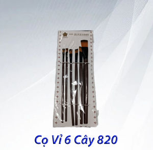 Bộ cọ vẽ màu nước rẻ đẹp 6 cây 820