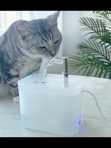 USB AutomaticWater Dispenser 15L Ceramic Cat Fountain with Filter Easy Clean for