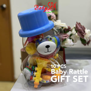 ♥♥♥ 𝐒𝐆 𝐒𝐞𝐥𝐥𝐞𝐫 BabySPA Baby Rattles 10pc/Set BPA-Free Phthalate-Free Vibrant Color Easy Grip