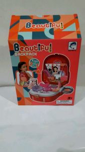 Mainan Salon-Salonan Anak Backpack Beauty Pretend Play