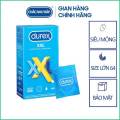 Bao cao su size lớn 64mm Durex XXL mỏng, nhiều gel bôi trơn - Nhập Mỹ hộp 12 cái (Có bán lẻ). 