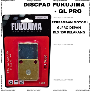 DISCPAD DISPED BRAKE PAD KAMPAS REM DEPAN GL PRO BELAKANG KLX 150 DISPAD FUKUJIMA