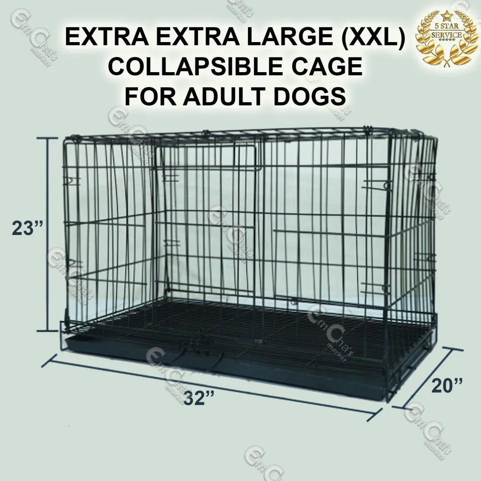 EXTRA EXTRA Large XXL COLLAPSIBLE CAGE with Poop Tray for Pets