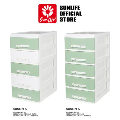 SunLife - Agya Drawer S2-S5 Laci Susun Mini – Rak Drawer Plastik Kokoh Dan Modern SNL-871