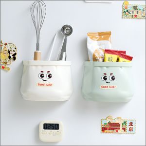 Storage Box Large Capacity Cute Pattern Organizer Rack Refrigerator Abdominal Material Practicality