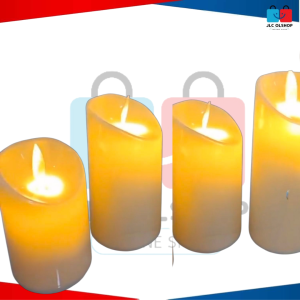 Bring warmth and sophistication to your space with this long and elegant LED flameless candle set. Designed to mimic the soft flicker of real candlelight these candles create a cozy and romantic ambiance—without the worry of smoke wax drips or open fla
