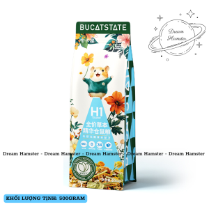 Thức ăn H1 thảo mộc cao cấp Bucatstate cho Hamster - Công thức thảo mộc không đường ít béo