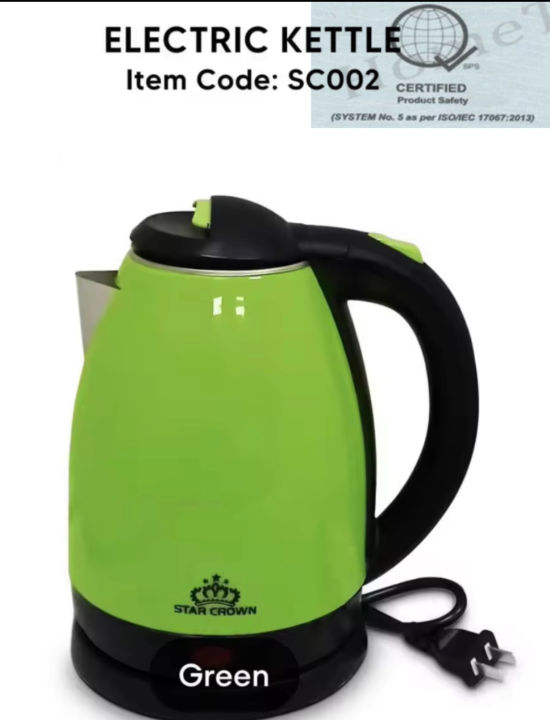 Electric kettle Stainless/Plastic Coating 2Liter Liter Electric